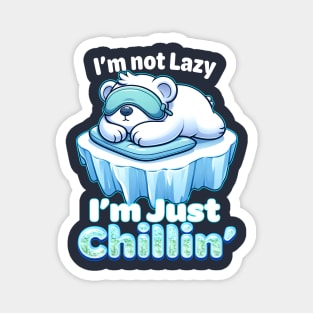 Chilling Polar Bear Magnet