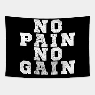 WHITE NO PAIN NO GAIN Tapestry