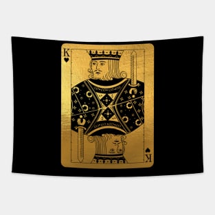 'Gold King of Hearts' Sweet Valentines Lovers Gift Tapestry