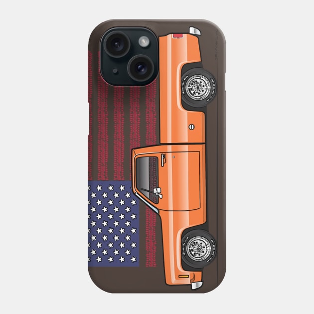 orange square body Phone Case by JRCustoms44