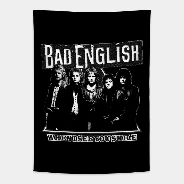 Bad English Grunge Style Tapestry by kazetzamandoeloe
