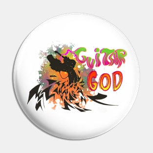 Guitar God Pin