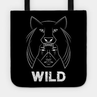 Wild Wolf Man Tote