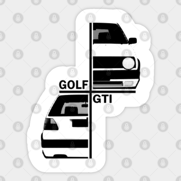 Vw Golf Golf Gti Mk2 Vw Golf Aufkleber Teepublic De