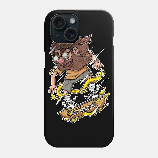 Beard Skater Phone Case by karyatansu