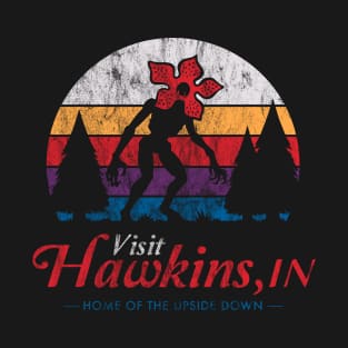 Visit Hawkins - Vintage Distressed - Demogorgon T-Shirt