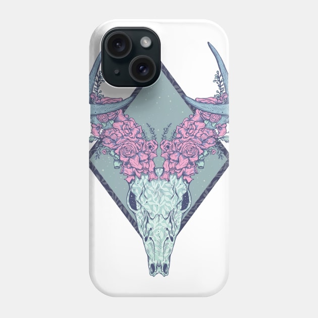 Deer skull Phone Case by Jess Adams