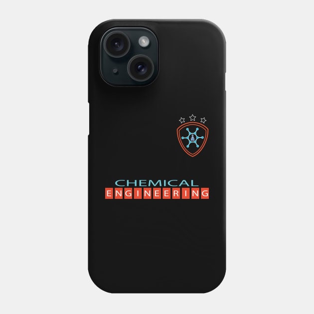 Chemical engineer logo chemistry engineering text Phone Case by PrisDesign99