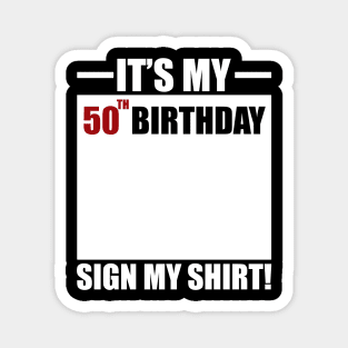 50th birthday Magnet