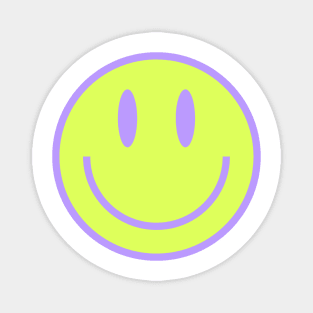 Smiley Face in Green Magnet