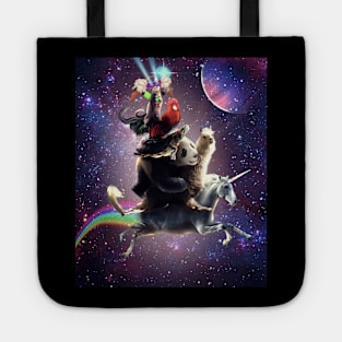 Cat Riding Chicken Turtle Panda Llama Unicorn Tote