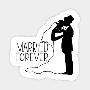 Wedding day - married forever Magnet