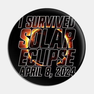 I Survived Solar Eclipse April 8, 2024 v4 Pin