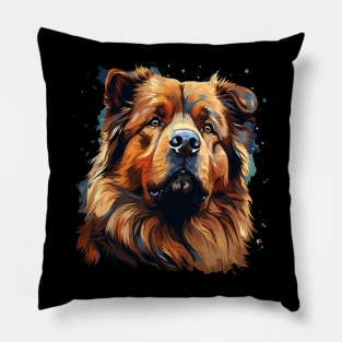 Patriotic Chow Chow Pillow