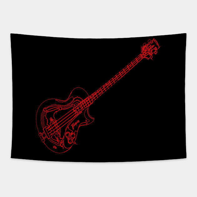 electric bass 2 ver. Tapestry by JahWorld