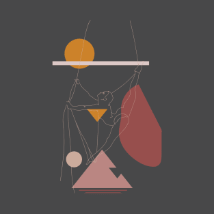 Aerialist Minimal Art T-Shirt