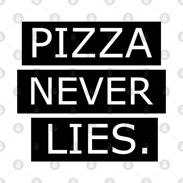 PIZZA NEVER LIES by RetroFreak