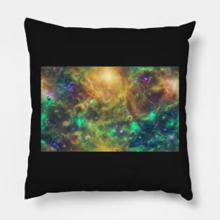 Seamless Stellar Cosmos Texture Patterns XVIII Pillow