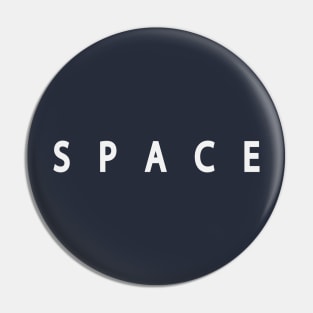 Space keeping apace typography design Pin