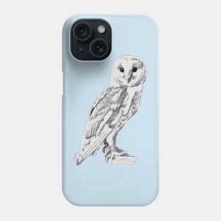Barn Owl drawing Phone Case
