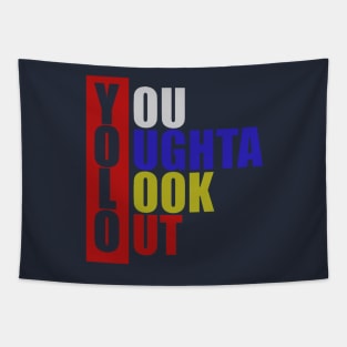 YOLO Vertical Box Tapestry