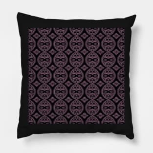 Tile Pattern, Ornate Check Print Pillow