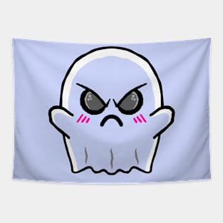 Angry Blue Ghost Tapestry