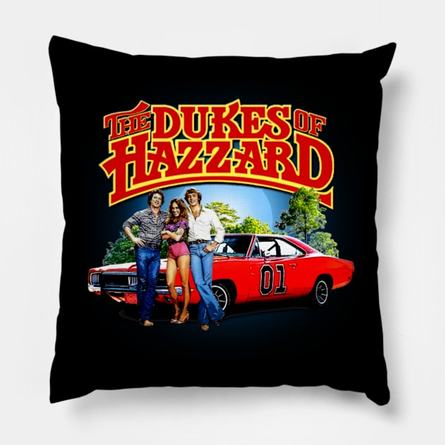 Dukes Of Hazzard Classic Car Pillow by anyone heart