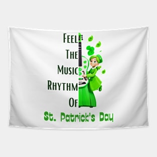 Feel the Music Rhythm of St. Patrick's Day Tapestry