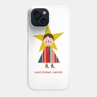 singing Christmas carols happy holiday winter season merry and bright Phone Case