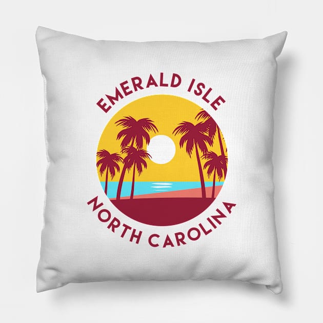 Emerald Isle, North Carolina Pillow by MagnificentPlaces