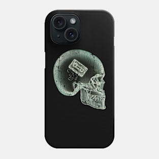 Retro Audio Cassette Skull Phone Case