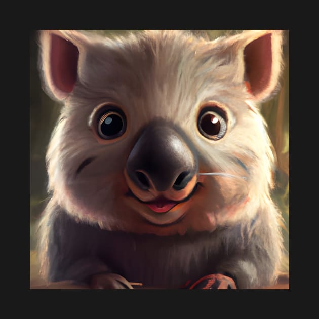 Ultra cute wombat joey by J7Simpson