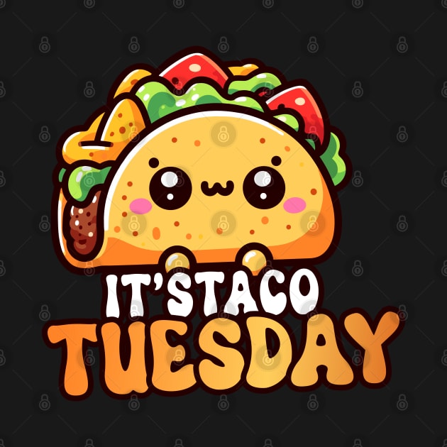 Funny Cute Kawaii Taco by hippohost