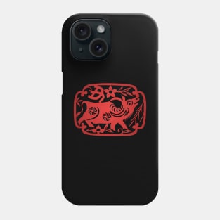 Chinese Zodiac ver.2 Ox in Red Phone Case