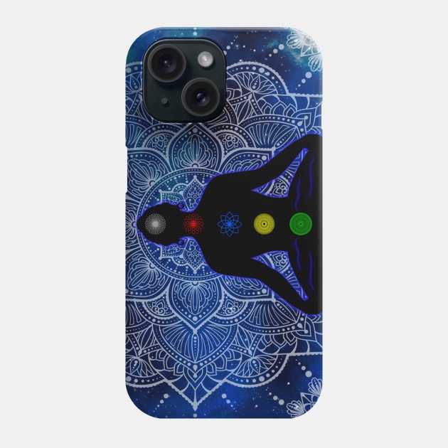 Tibetan Chakras, space mandala Phone Case by MayGreenAbgrall