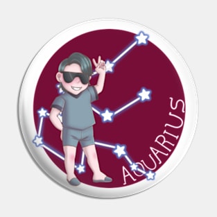 Aquarius Baby Pin