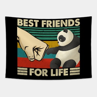 Panda Parade Fashionable Tee Celebrating the Playfulness of Pandas Tapestry