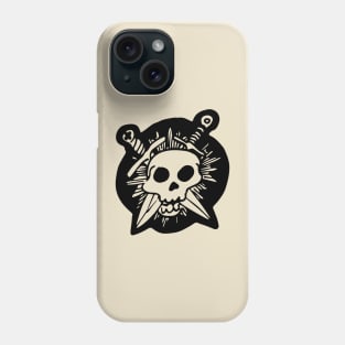 Skull & Crossed Daggers (Dark) Phone Case