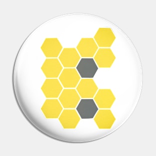 Yellow Honeycomb Pin