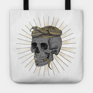 Skull with Snake Tote