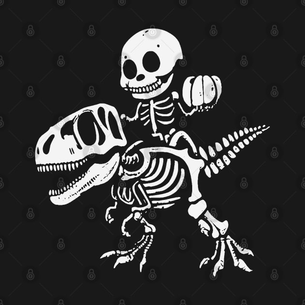 Skeleton & T-Rex by Etopix