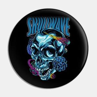 head skull space illustration Pin