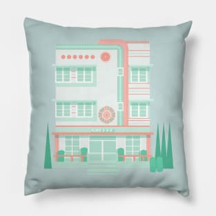 Art Deco Coffee shop Pillow