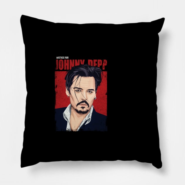 Johnny Depp Pillow by ActiveNerd