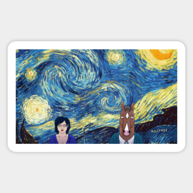 Bojack Horseman S Starry Night Bojack Horseman Sticker