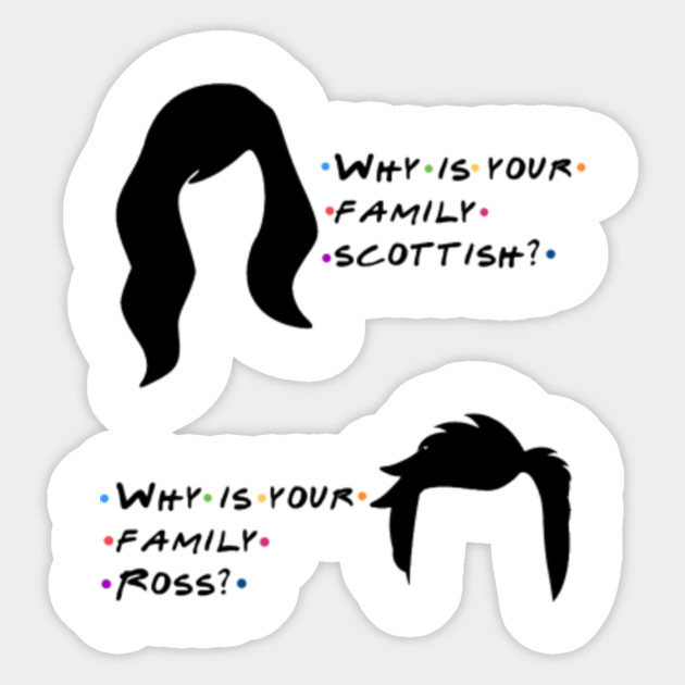 Monica Gellar Chandler Bing Quotes Friends Tv Show Sticker Teepublic