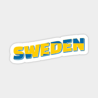 Sweden Vintage style retro souvenir Magnet