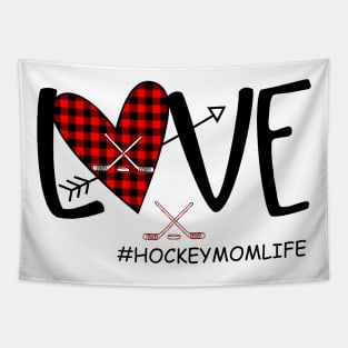 Love Hockey Mom Life Tapestry