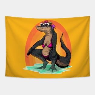 Hot Gator Summer Tapestry